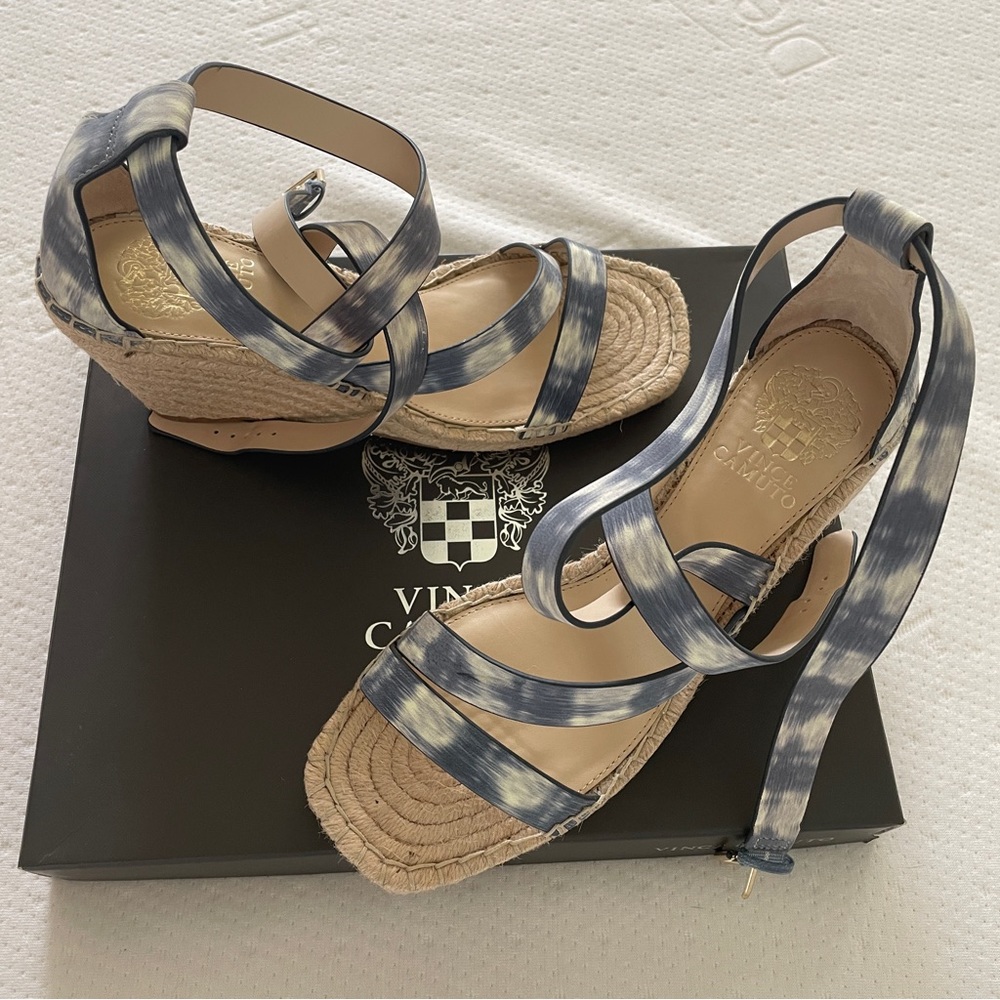 Vince Camuto Raffia Wedges